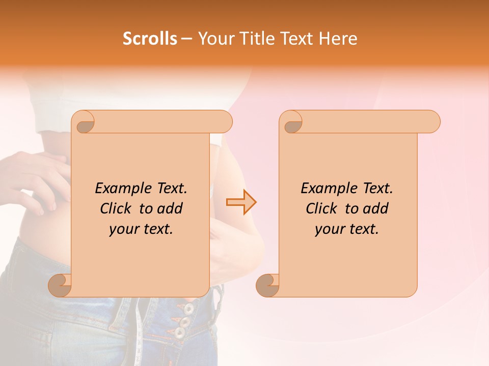 Thin Nutrition Waistline PowerPoint Template