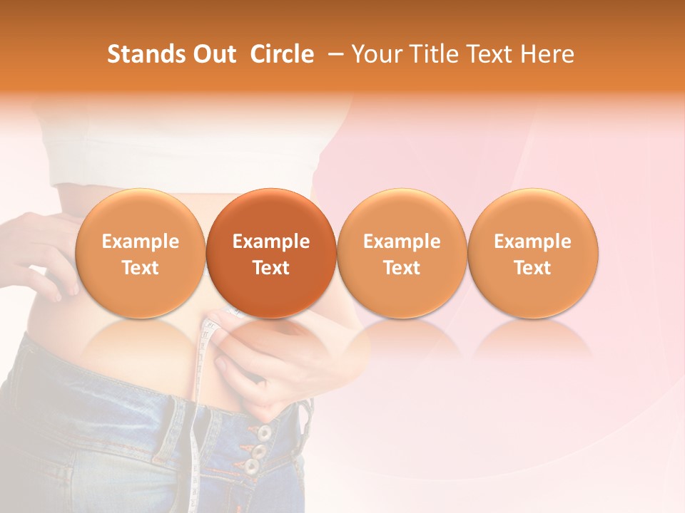 Thin Nutrition Waistline PowerPoint Template