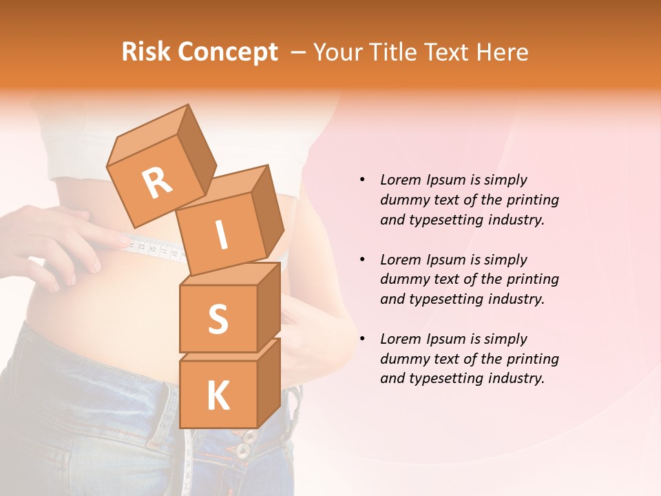 Thin Nutrition Waistline PowerPoint Template