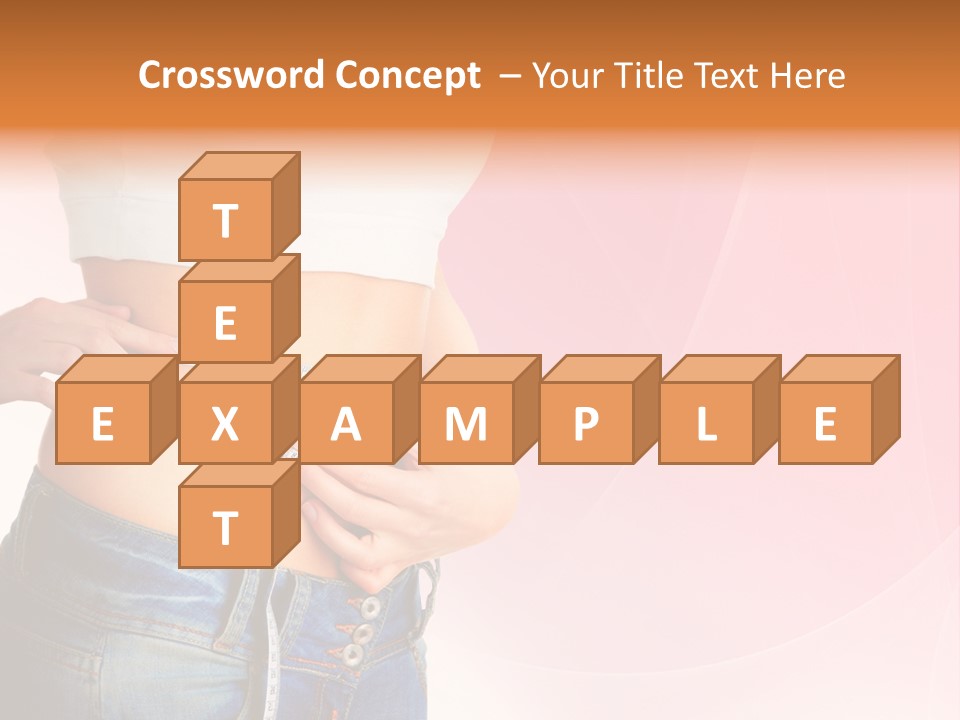 Thin Nutrition Waistline PowerPoint Template