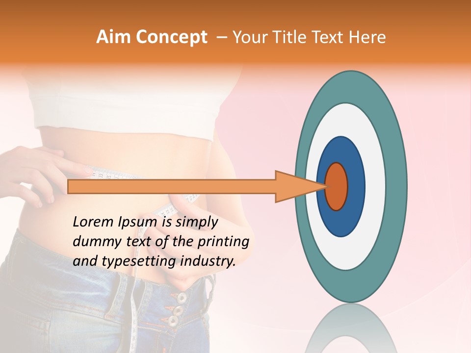 Thin Nutrition Waistline PowerPoint Template