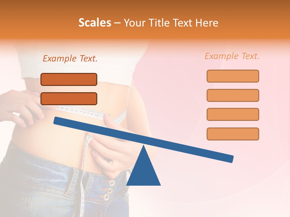 Thin Nutrition Waistline PowerPoint Template