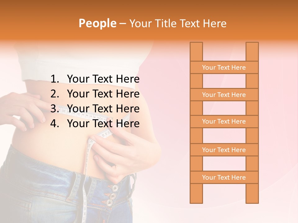 Thin Nutrition Waistline PowerPoint Template