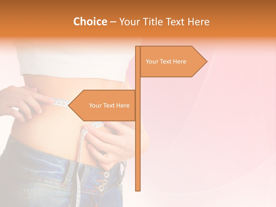 Thin Nutrition Waistline PowerPoint Template