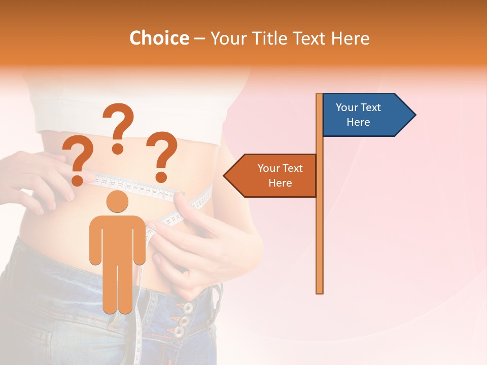 Thin Nutrition Waistline PowerPoint Template