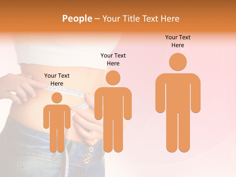 Thin Nutrition Waistline PowerPoint Template