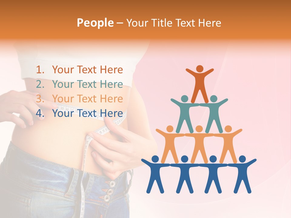 Thin Nutrition Waistline PowerPoint Template