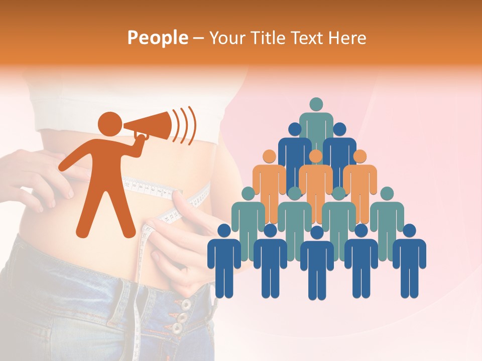 Thin Nutrition Waistline PowerPoint Template