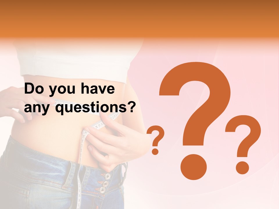 Thin Nutrition Waistline PowerPoint Template