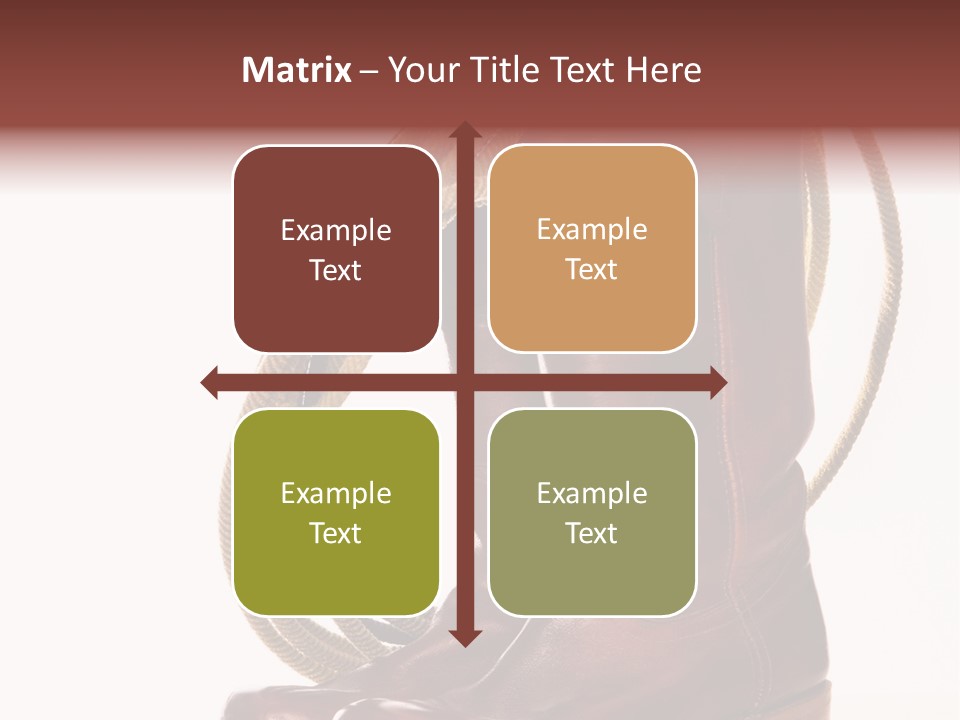 Stictching Twist Leather PowerPoint Template