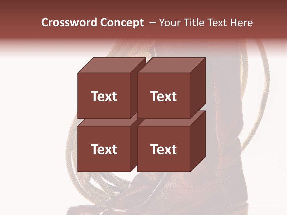 Stictching Twist Leather PowerPoint Template