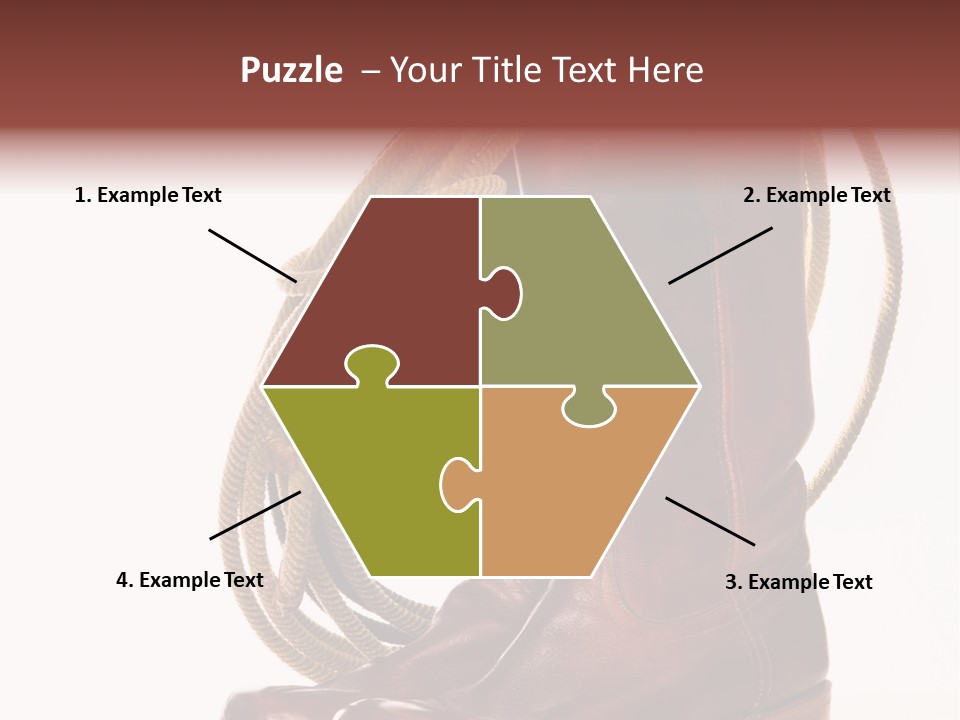 Stictching Twist Leather PowerPoint Template