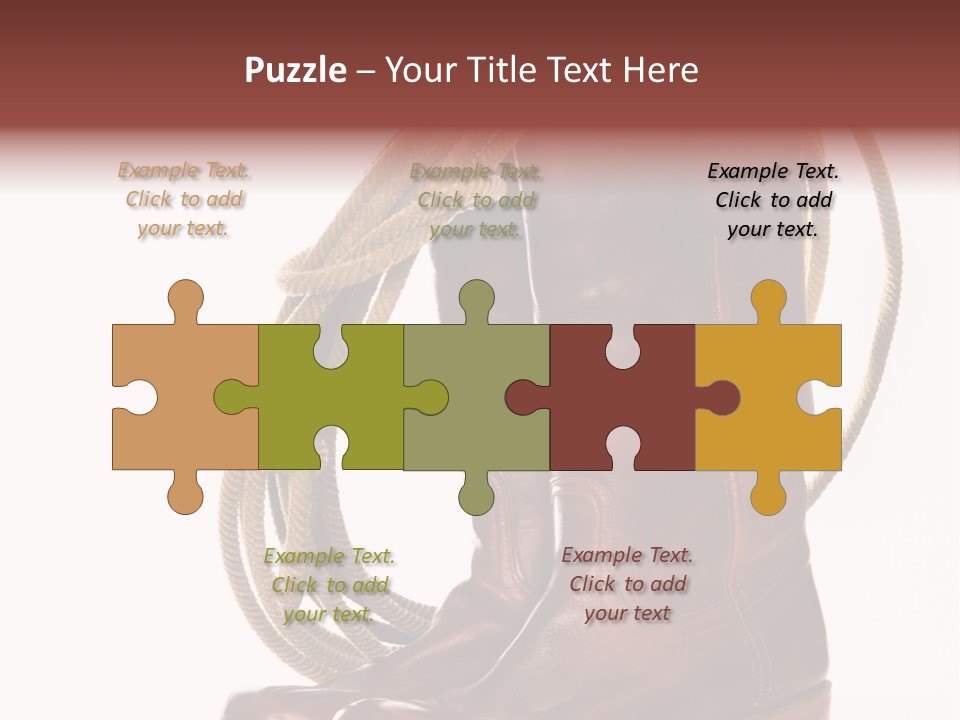 Stictching Twist Leather PowerPoint Template