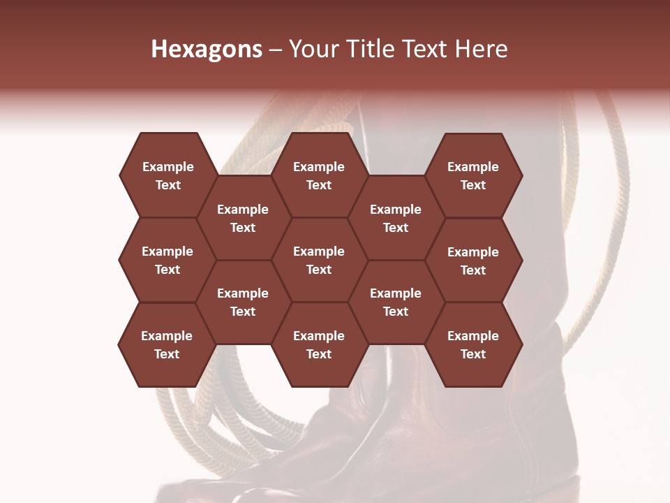 Stictching Twist Leather PowerPoint Template