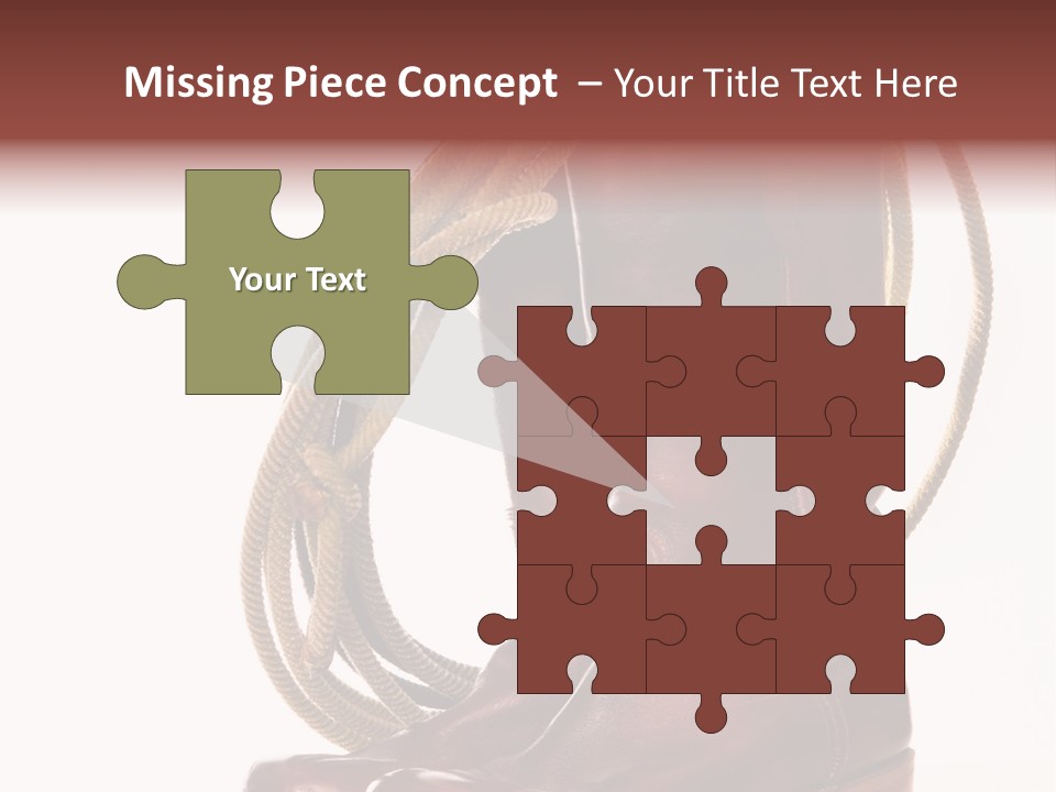 Stictching Twist Leather PowerPoint Template