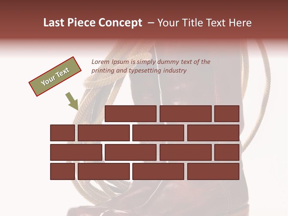 Stictching Twist Leather PowerPoint Template