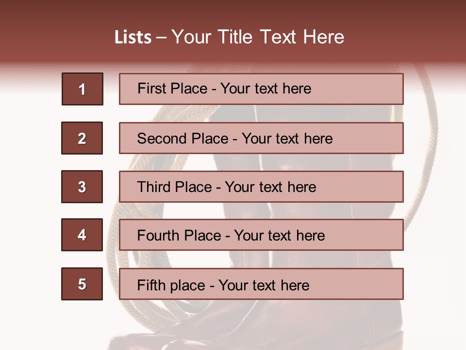 Stictching Twist Leather PowerPoint Template