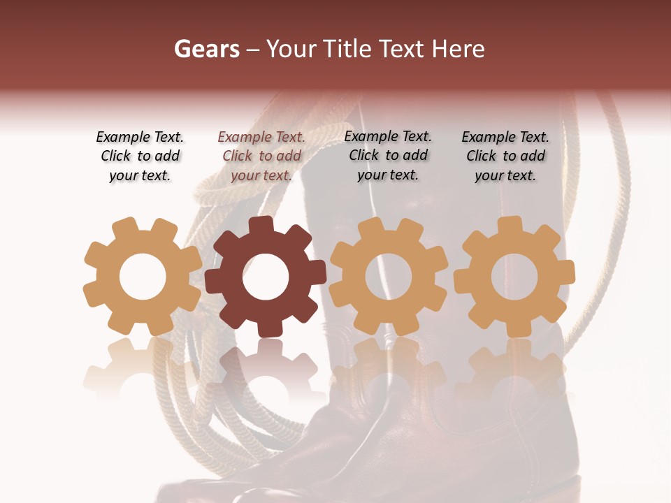 Stictching Twist Leather PowerPoint Template