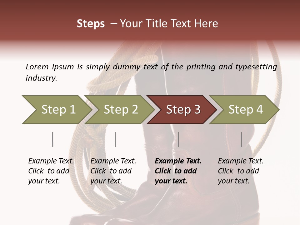 Stictching Twist Leather PowerPoint Template