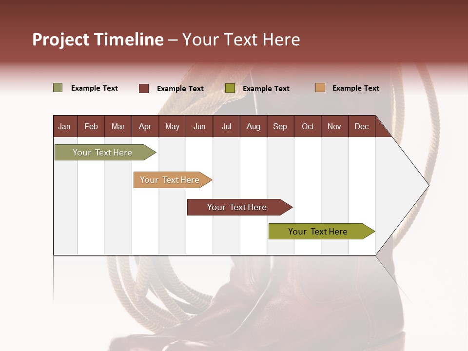 Stictching Twist Leather PowerPoint Template