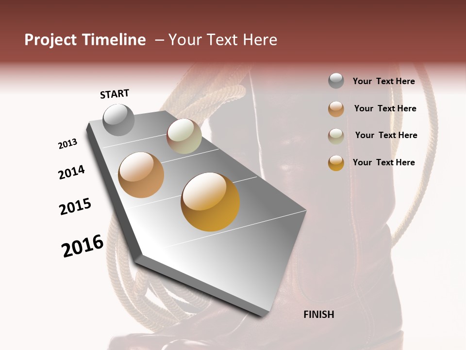Stictching Twist Leather PowerPoint Template