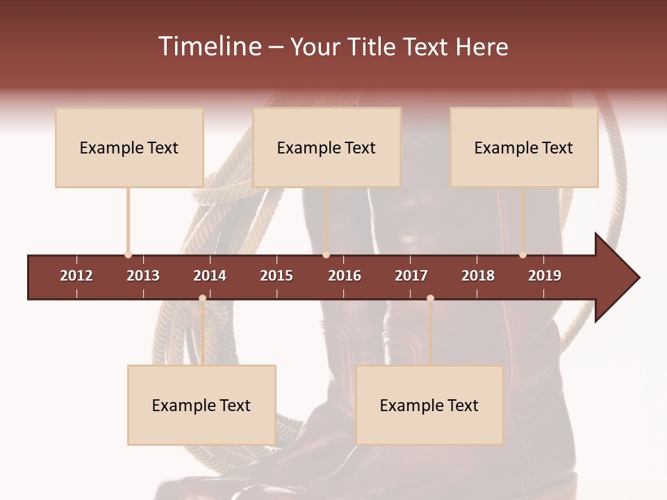 Stictching Twist Leather PowerPoint Template