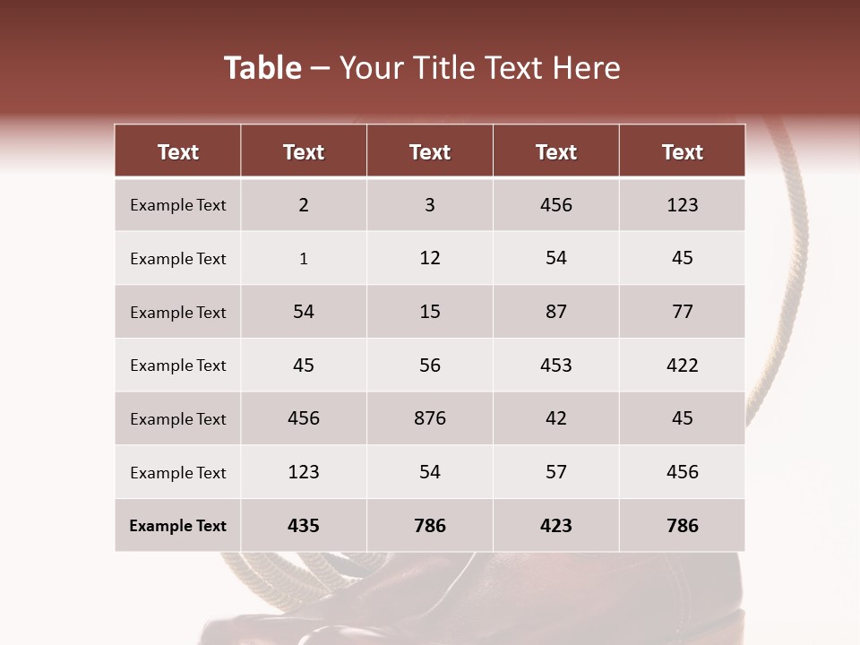 Stictching Twist Leather PowerPoint Template