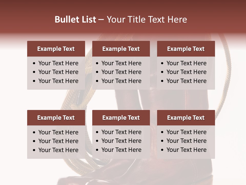 Stictching Twist Leather PowerPoint Template