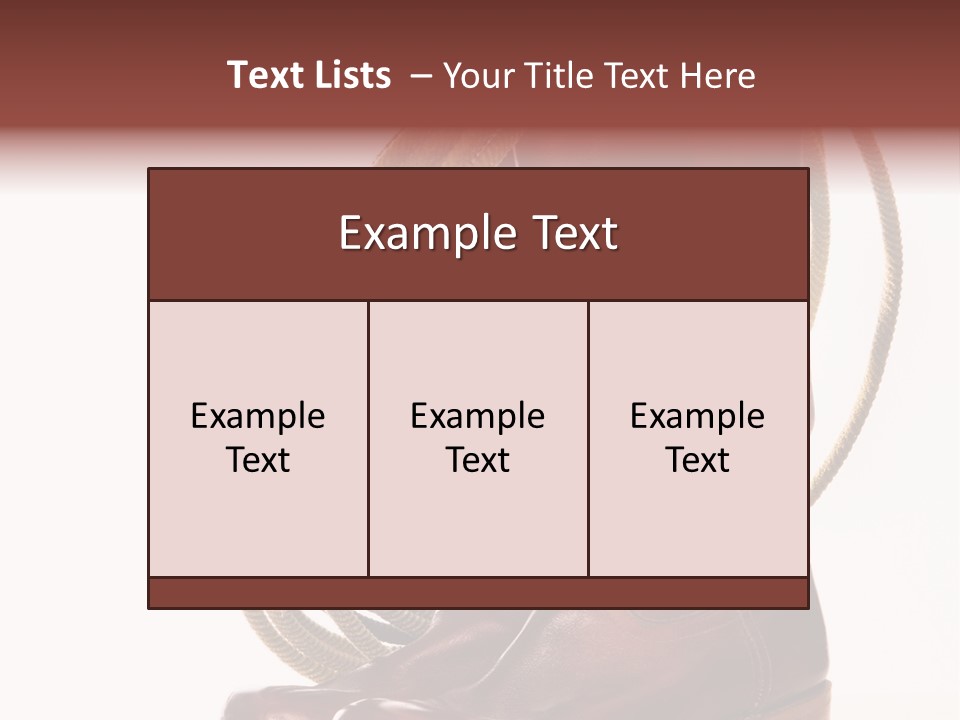 Stictching Twist Leather PowerPoint Template