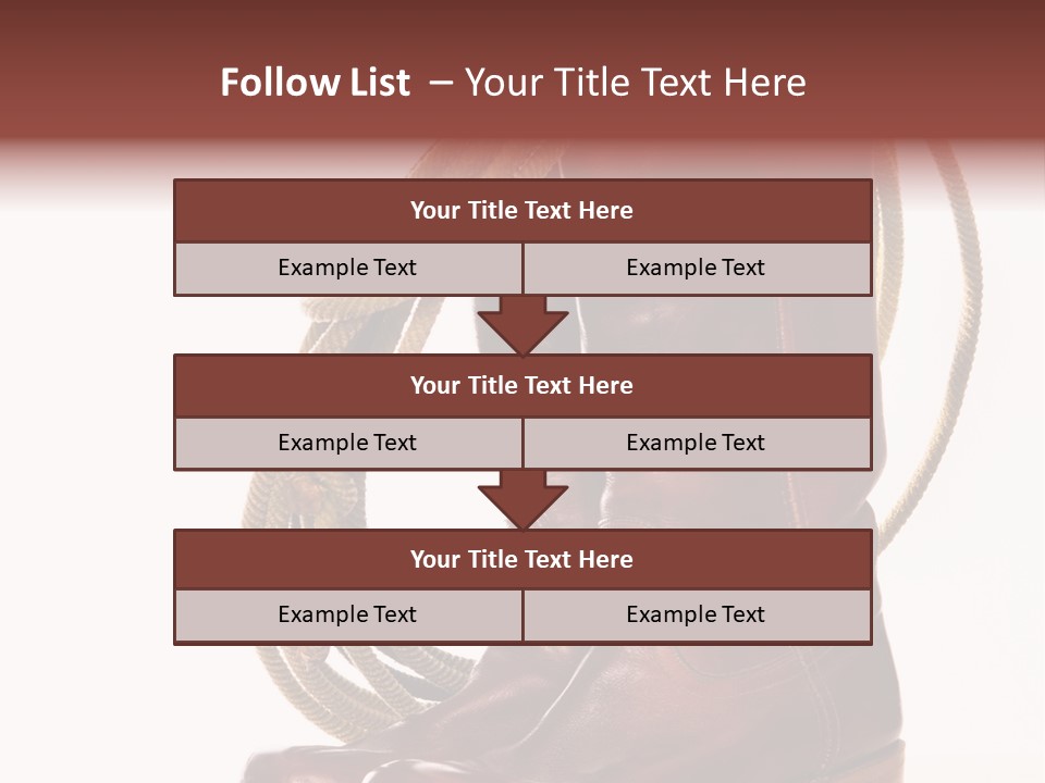 Stictching Twist Leather PowerPoint Template
