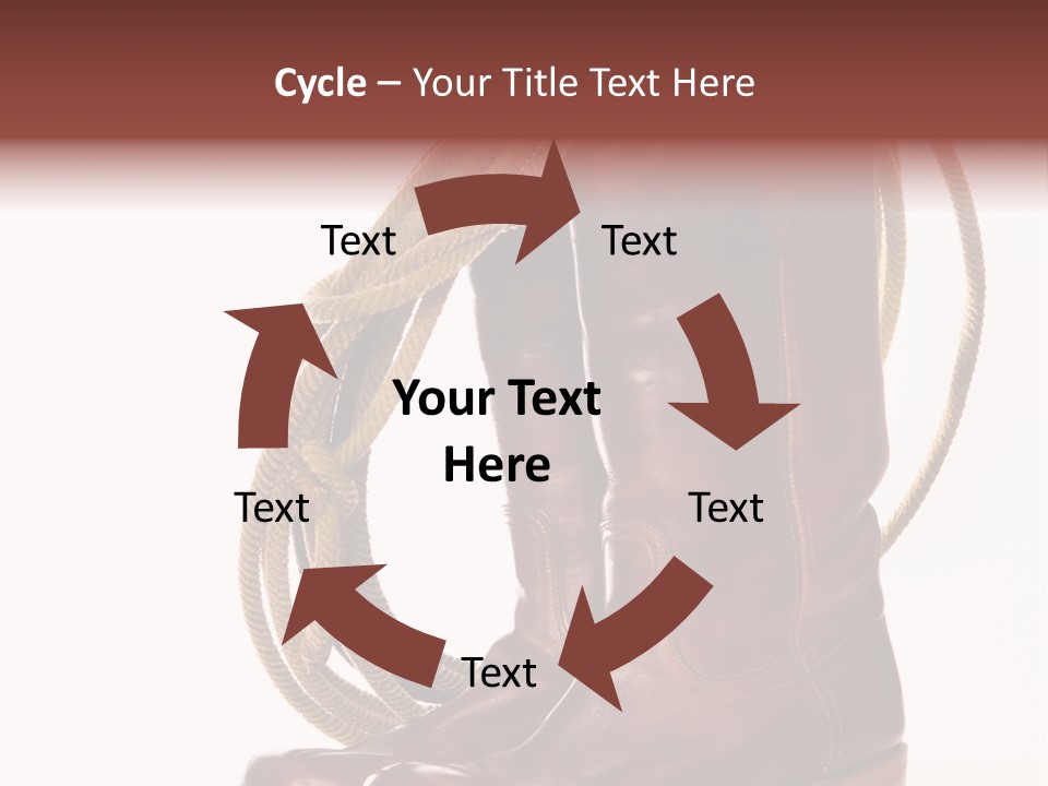 Stictching Twist Leather PowerPoint Template