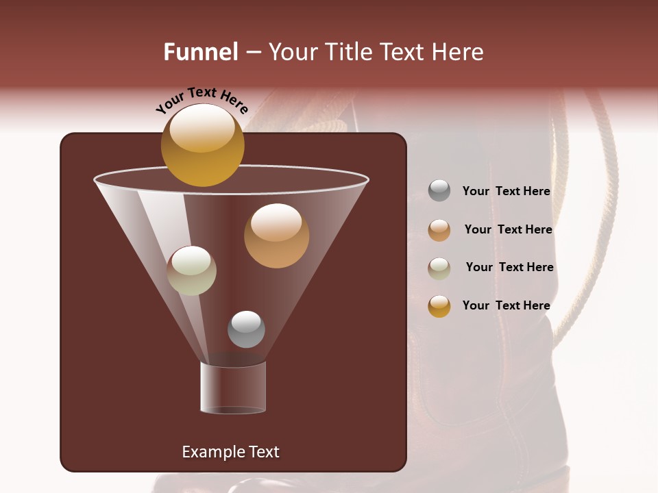 Stictching Twist Leather PowerPoint Template