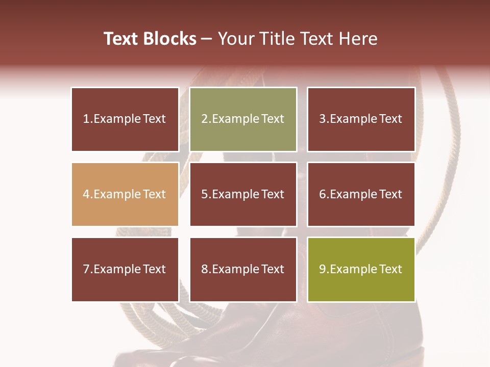 Stictching Twist Leather PowerPoint Template