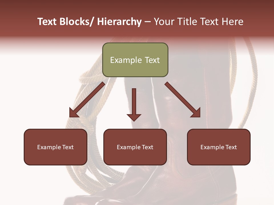 Stictching Twist Leather PowerPoint Template