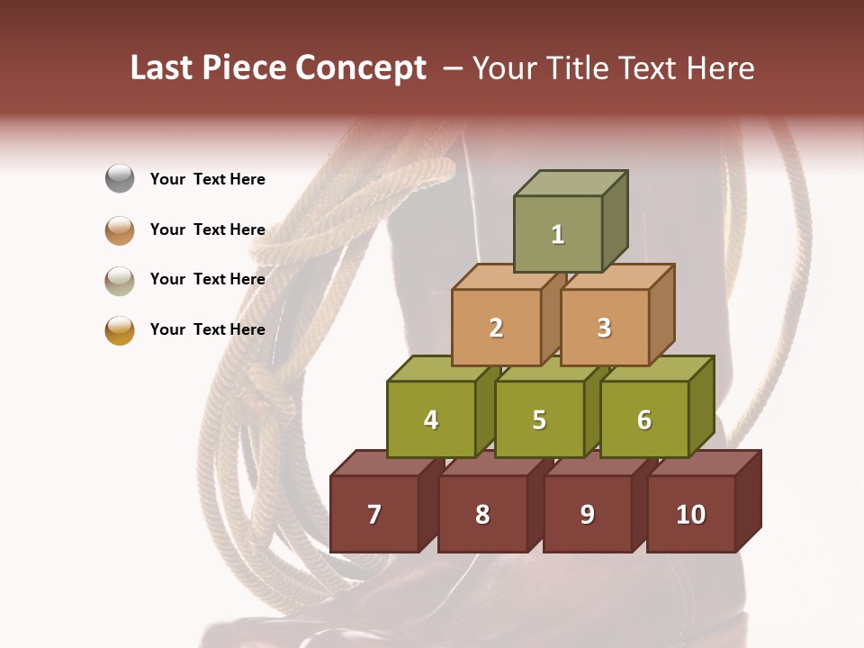 Stictching Twist Leather PowerPoint Template