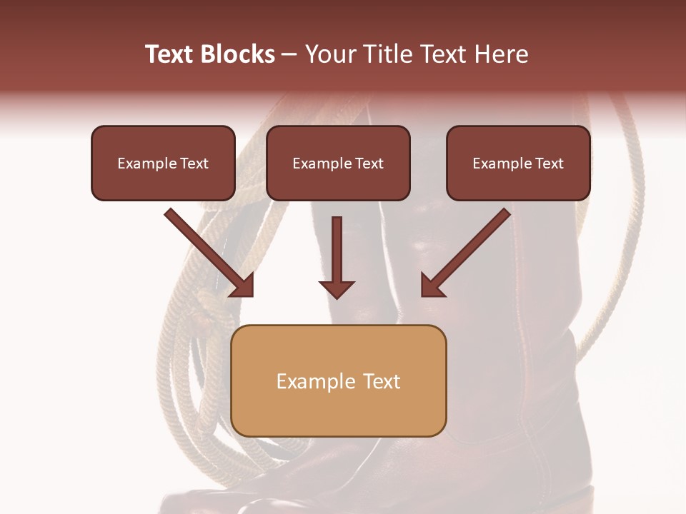 Stictching Twist Leather PowerPoint Template