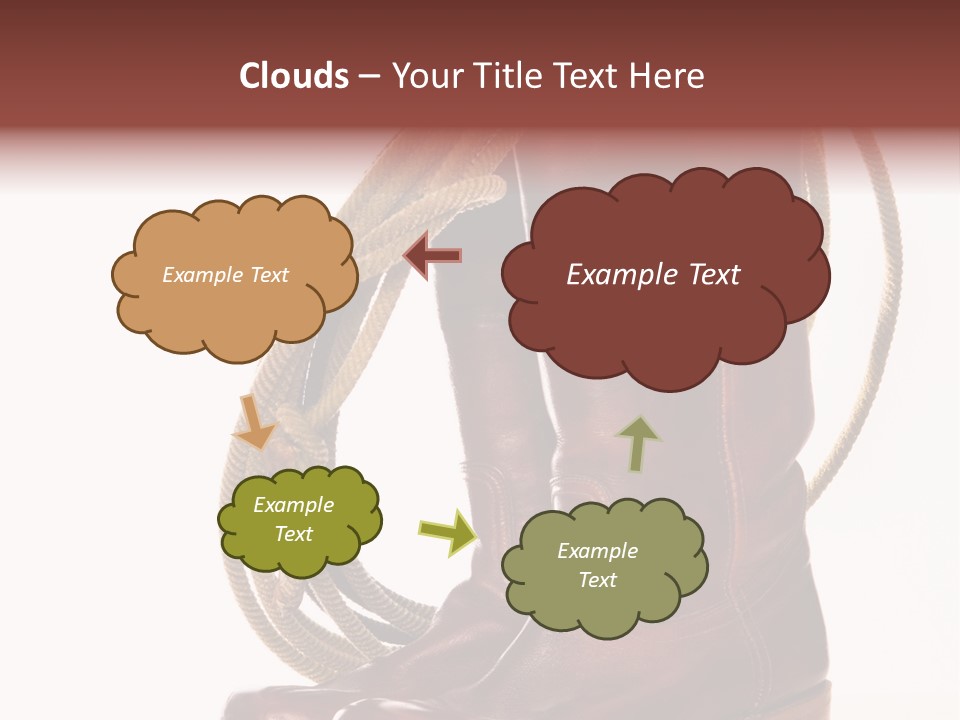 Stictching Twist Leather PowerPoint Template