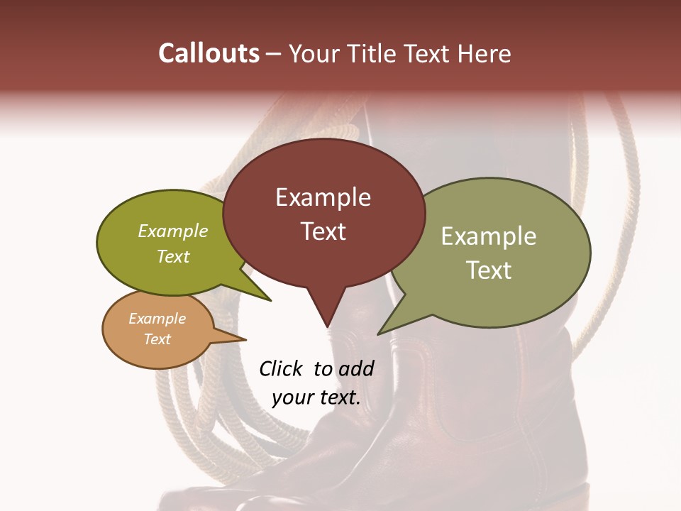 Stictching Twist Leather PowerPoint Template