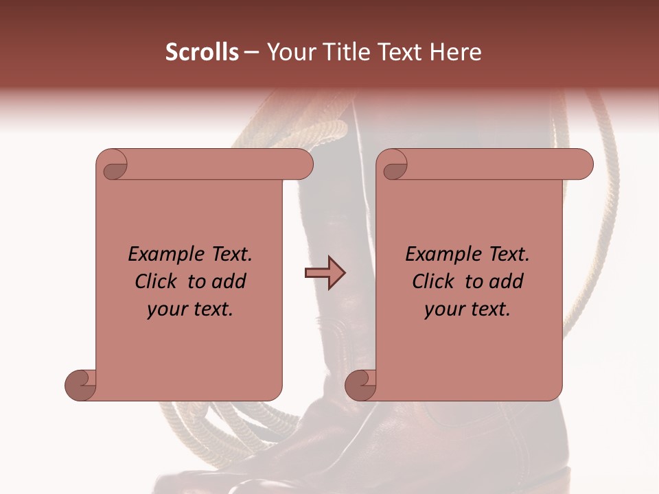 Stictching Twist Leather PowerPoint Template