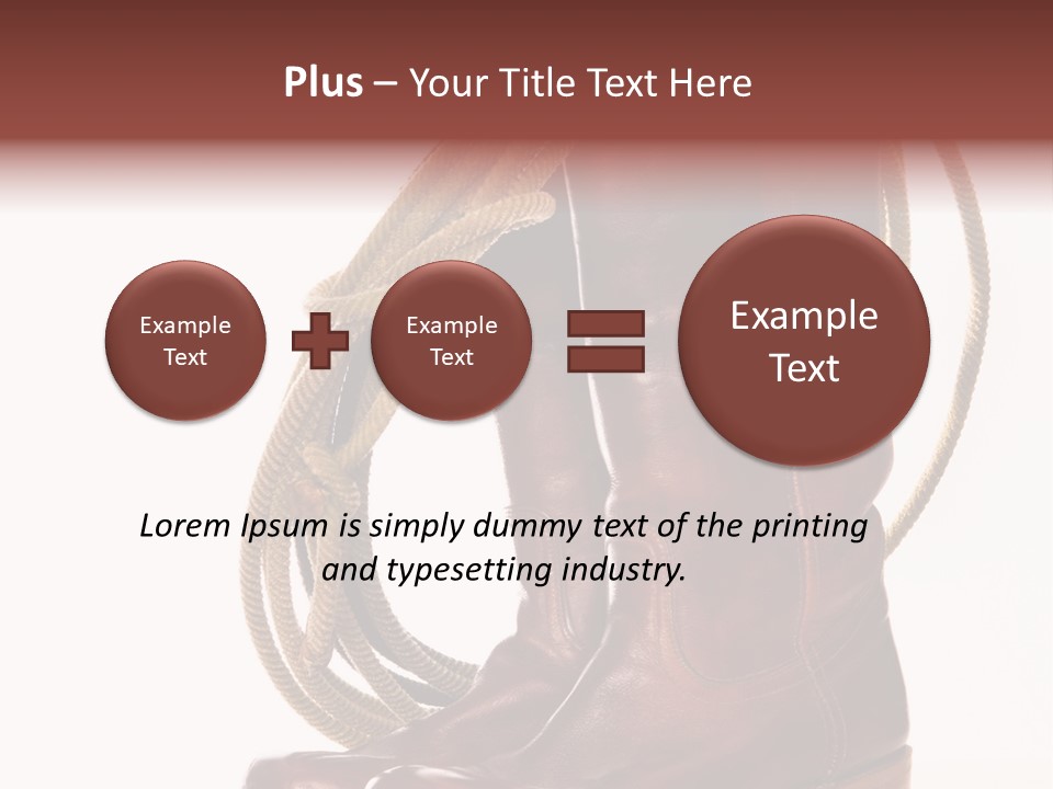 Stictching Twist Leather PowerPoint Template