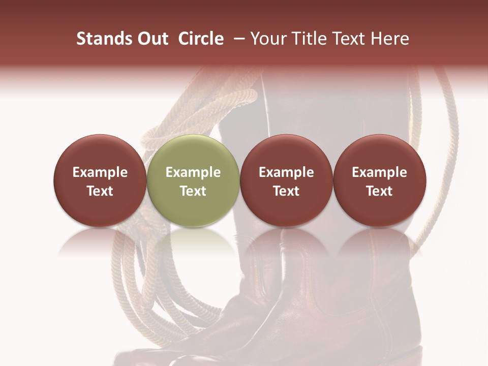 Stictching Twist Leather PowerPoint Template
