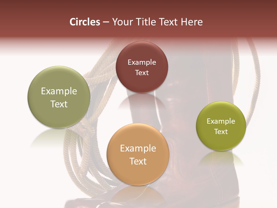 Stictching Twist Leather PowerPoint Template