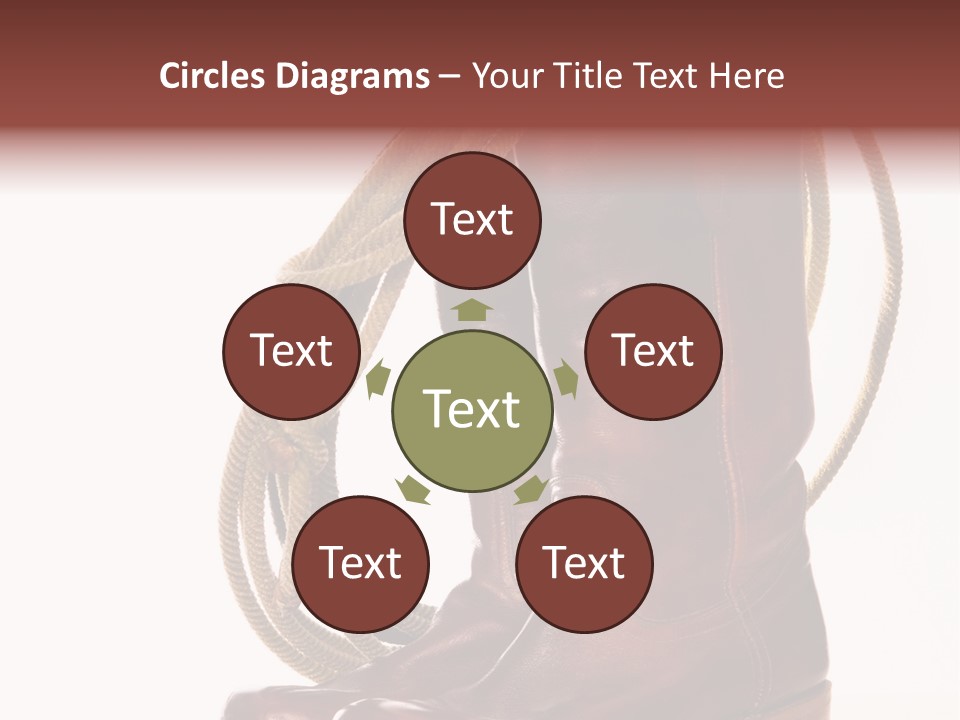 Stictching Twist Leather PowerPoint Template