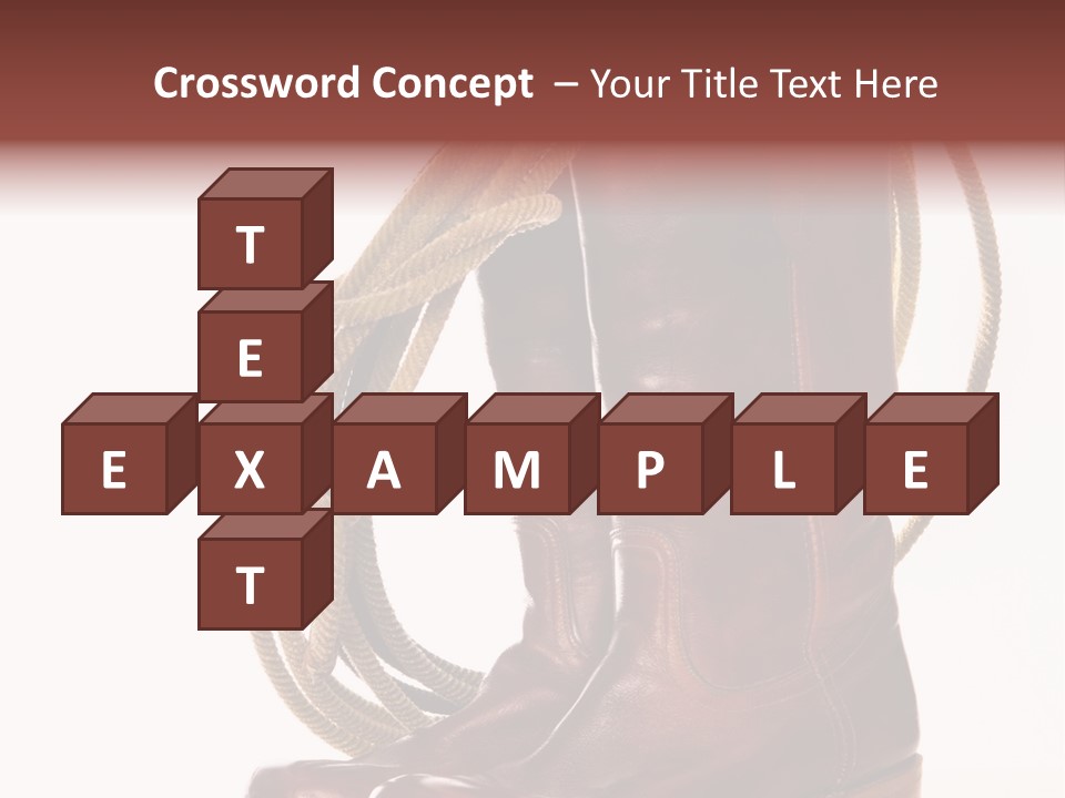 Stictching Twist Leather PowerPoint Template