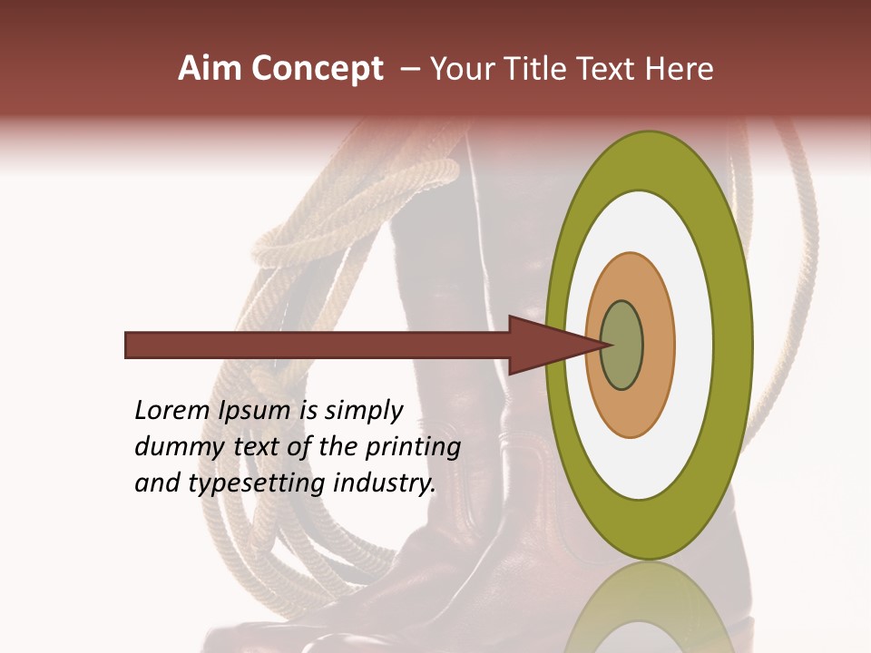 Stictching Twist Leather PowerPoint Template