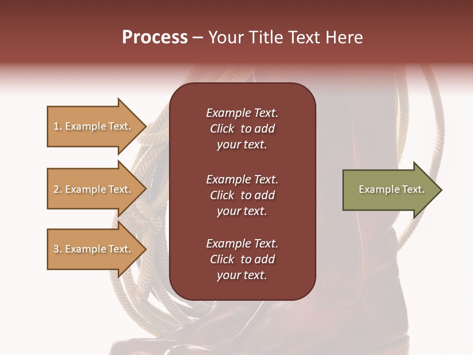 Stictching Twist Leather PowerPoint Template