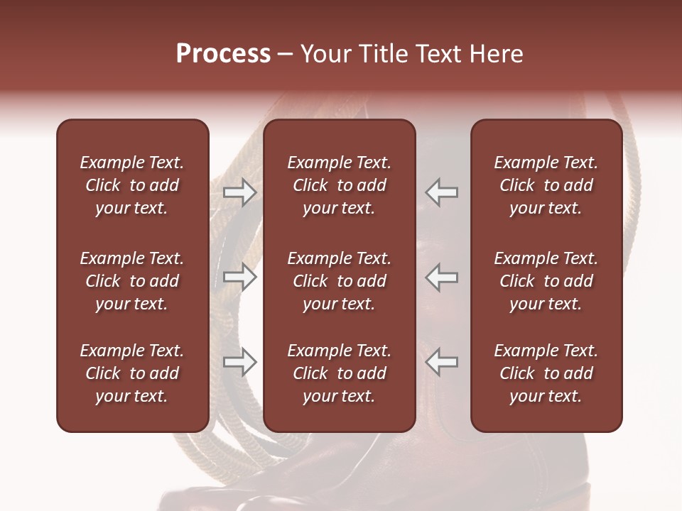Stictching Twist Leather PowerPoint Template