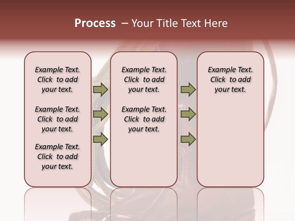 Stictching Twist Leather PowerPoint Template