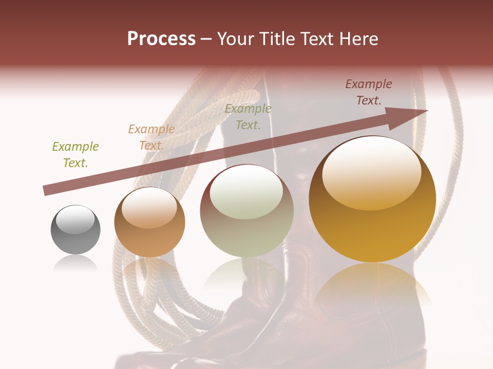 Stictching Twist Leather PowerPoint Template