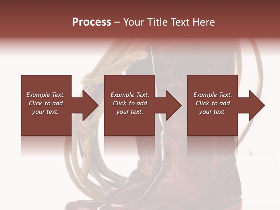 Stictching Twist Leather PowerPoint Template
